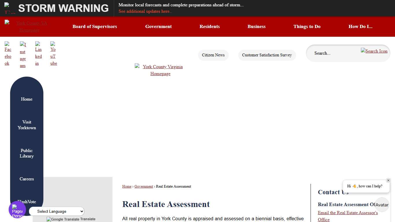 Real Estate Assessment York County, VA